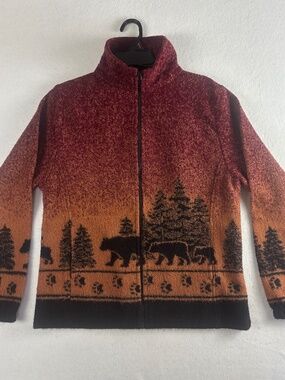 Vintage Bear Ridge Outfitters Full Zip Fleece Jacket Size M